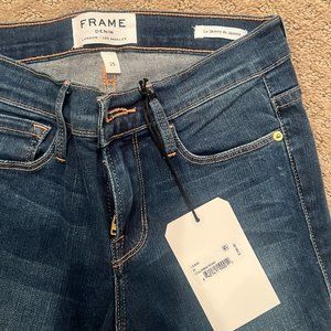 NWT Frame Le Skinny de Jeanne Jeans "Colombia Road" Sz 25